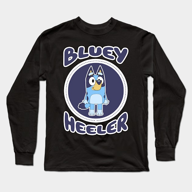 Bluey Heeler II Long Sleeve T-Shirt by Gunung Sambojorka